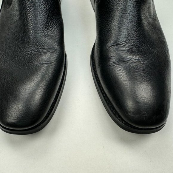 Kenneth Cole Rhett Leather Chelsea Boots Mens 11 Elastic ShaftStrap Black 112552 - Picture 7 of 12